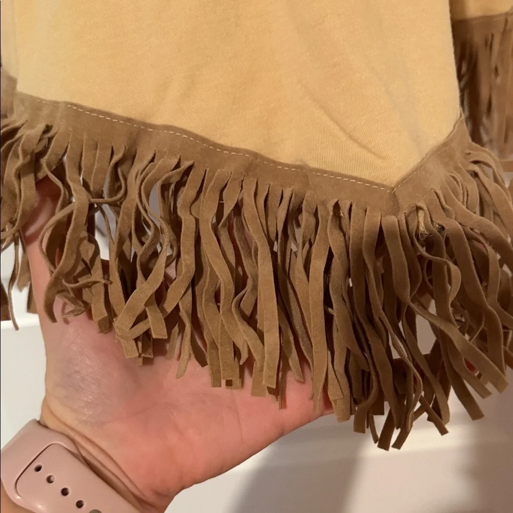 Pocahontas American Indian Fringed Tan Kids Costume